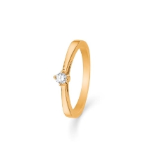 Billede af Mads Z 14 kt. ring "Crown Solitaire" m. 0,09ct. brill. W.VS str 54