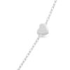 Billede af By Pind armbånd sølv rhodineret armbånd med hjerte (15+3cm)