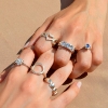 Billede af Ring hjerter 925s (hjertering)