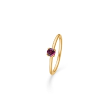Billede af Mads Z "Poetry Solitaire Garnet" ring 14 kt. m. granat str. 54