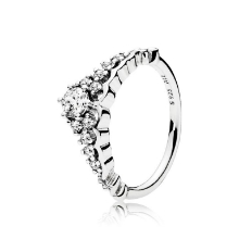 Billede af *Pandora ring Fairytale Tiara sølv med syntetiske zirkonia str. 48