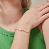 Billede af ENAMEL Copenhagen Pearlie Twist armbånd forgyldt sølv m. fvp (15+3cm)