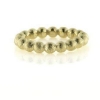 Billede af Ring kugler hele vejen rundt, br. 4,0 mm. massiv, 925 s. forgyldt
