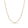 Billede af Studio Z "Silica" collier forgyldt sølv m. cz (40-45 cm)