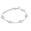Billede af Susanne Friis Bjørner armbånd sølv m. bjergkrystal (17-21cm)