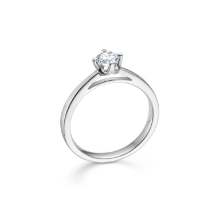 Billede af Mads Z ring 14 kt hvidguld "Crown" m. 0,34ct. W.SI str 56