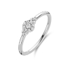 Billede af Spirit Icons Ascot ring small 14kt. hvidguld med 0,15 ct w/vs diamanter (str. 48-60)
