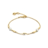 Billede af Spirit Icons Cornelia armbånd forgyldt sølv m. cz + fvp (17-19 cm)