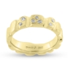 Billede af Ring med felter, 7  brill. 3*0,01 + 3*0,02 + 1*0,03 w/vs. 14 kt. (gigtring)