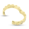 Billede af Ring med felter, 7  brill. 3*0,01 + 3*0,02 + 1*0,03 w/vs. 14 kt. (gigtring)