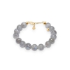 Billede af Studio Z "Genuine" armbånd forgyldt sølv m. labradorit (18-20 cm)