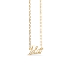Billede af Studio Z "Name Tag - IDA" halskæde forgyldt sølv (40-45 cm)