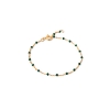 Billede af ENAMEL Copenhagen Lola Petrol Green armbånd sølv forgyldt emalje (15 + 4cm)
