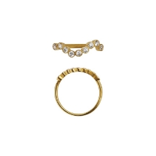 Billede af STINE A ring Midnight Sparkle sølv forgyldt (str. 54)