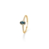 Billede af Mads Z 14 kt. ring "Madeleine" (str. 50-60) med topas og 0,08 ct. brillanter W.SI.