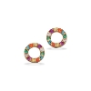 Billede af Ørepynt Rainbow syn. cubic zir. 8 kt.