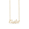 Billede af Studio Z "Name Tag - CECILIE" halskæde forgyldt sølv (40-45 cm)