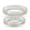Billede af Vielses & Forlovelses ringe, damer. brill 0,03 w/si profil oval ca. 4,6*2,7mm 925s