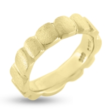 Billede af Ring med felter u/sten 8 kt facon 8,5 gr. (prisen er excl. guld)