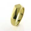 Billede af Herrering massiv, plade 6*6 mm., båndring 925 s. forgyldt (forgyldning vil blive slidt af ved dagligt brug !)