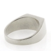 Billede af Herrering massiv lukket bund, plade 10*14 mm. 14 kt. hvg.
