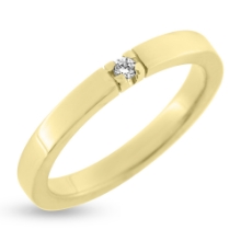 Billede af Alliancering brillant 0,04 w/vs. 14 kt. guld