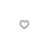 Billede af STINE A ørestik Petit Open Love Heart sølv (1stk)