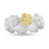 Billede af Ring hyldeblomster 925s. + 1 blomst i 14 kt.