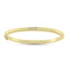 Billede af Armring, 3 brillanter ialt 0,12 ct. w/vs. massiv med chener & lås 14 kt. guld
