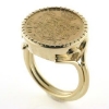 Billede af Ring med guldmønt, Dansk 10 krone, ring i 14 kt.