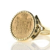 Billede af Ring med guldmønt, Dansk 10 krone, ring i 14 kt.