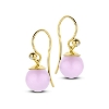 Billede af Spirit Icons Figaro øreringe forgyldt sølv m. pink sten (9mm) + cz
