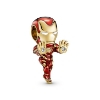 Billede af Pandora MARVEL Iron Man sølv forgyldt metalblanding m. emalje og cz