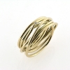 Billede af Ring med guldtråde 1 brillant 0,01 w/vs. 14 kt. (Trådring)