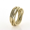 Billede af Ring med guldtråde 1 brillant 0,01 w/vs. 14 kt. (Trådring)