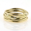 Billede af Ring med guldtråde 1 brillant 0,01 w/vs. 14 kt. (Trådring)