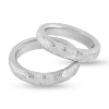 Billede af Vielses & Forlovelses ringe, profil oval, sølv SE VARIANTER og priser