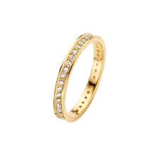 Billede af Spirit Icons Chic ring 2,5 mm. 14 karat guld med 0,43 ct. w/vs str. 54