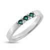 Billede af Alliance ring 3* smaragd a ca. 0,06 ct. 14 kt. hvg.