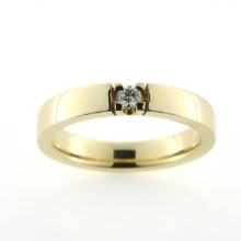 Billede af Ring (str. 60-69) 14 kt. (br. 3,7-tk. 2,2 mm.)