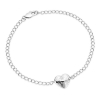 Billede af Jane Kønig Bruised Heart armbånd sølv (str. M+L)