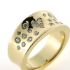 Billede af Ring fattet med 19 brillanter 14 kt.
