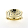 Billede af Ring fattet med 19 brillanter 14 kt.