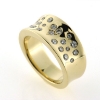 Billede af Ring fattet med 19 brillanter 14 kt.