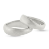 Billede af Vielses & Forlovelses ringe, br. 6,9 mm  massive 925s