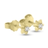 Billede af Ørestik 6 grab. chaton fatning, syn. zirkonia 2* 2,25 mm. 14 kt. guld
