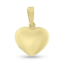Billede af Vedhæng hjerte, massivt med patz, 14 kt. facon + 5,4 gr. (prisen er excl. guld)