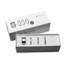 Billede af Bering ring Synphony Set silver lights stål - str. 60 (9)