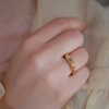 Billede af *ENAMEL Copenhagen Lusia ring sølv forgyldt zirkoniasten (str 50-57)