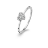 Billede af *Spirit Icons ring Glowing heart sølv cz str 48-60
